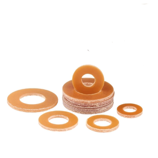 塑料电木垫圈圆形塑胶介子酚醛树酯垫片耐高温绝缘平垫M3M4M6M8