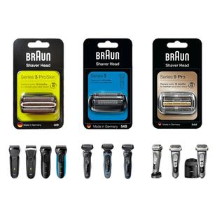 博朗剃须刀刀头3系32B网膜5系54B德国进口9系PRO配件96M刀网7系S8