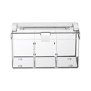 奥特曼卡片收纳盒桌面透明装游戏卡牌盒子女生密封防尘收集置物盒