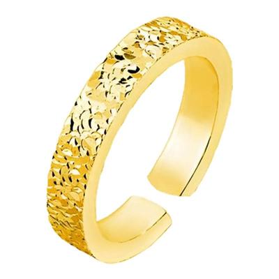 情侣碎冰冰戒指铜合金轻奢ins