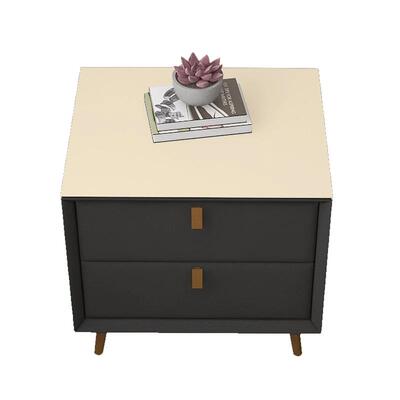 轻奢床头柜垫子皮革桌垫