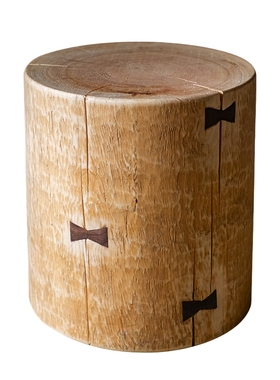 实木圆柱坐凳禅意木墩子花架边几