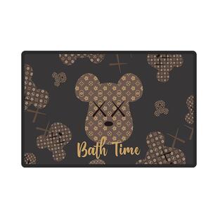 硅藻泥浴室地垫家用卫生间厕所门口吸水速干洗手间入户门防滑脚垫