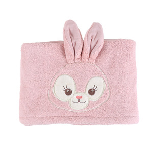 兔子毛巾大号珊瑚绒可爱洗脸吸水擦头发洗澡速干成人亲肤柔软方巾