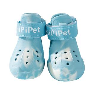 小狗狗鞋子外出洞洞鞋比熊泰迪小型犬软底甩不掉宠物专用夏天凉鞋