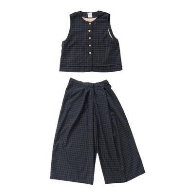 日本灯芯绒马甲远家羊毛