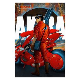 阿基拉海报 akira 大友克洋童梦 日本动漫卡通壁画挂画自粘墙贴图