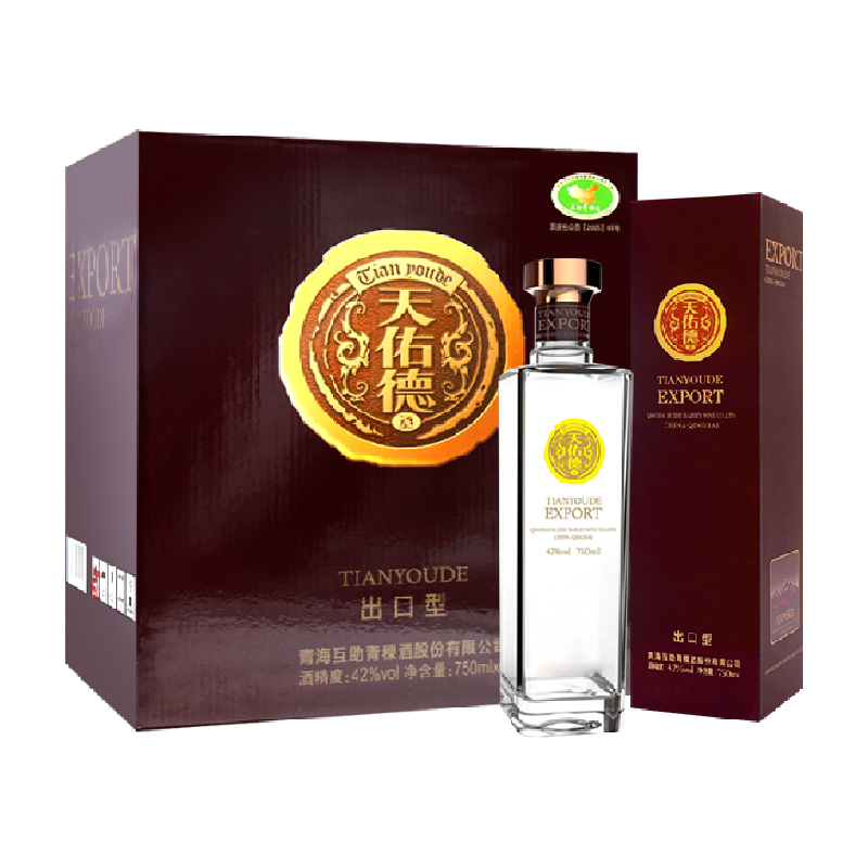 天佑德出口型42度6瓶整箱青稞酒