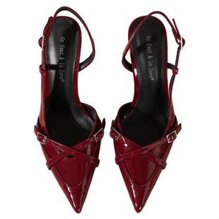 On feet& in love2025年新款女鞋高跟鞋细跟女穆勒鞋包头鞋女凉鞋