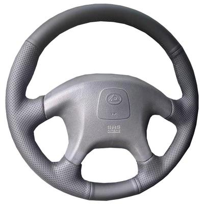 猎豹黑金刚飞腾真皮手缝方向盘套