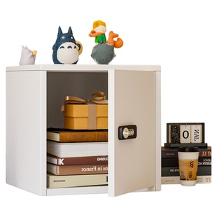 家用加厚保险柜小型存钱防盗保险箱钢制带锁床头柜保险箱一体