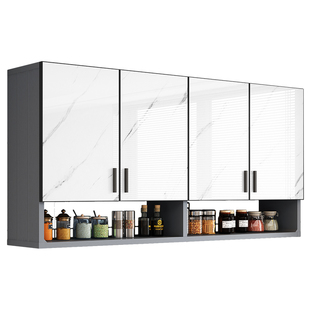 铝合金厨房吊柜阳台墙壁柜卫生间浴室收纳柜全铝挂柜多功能储物柜