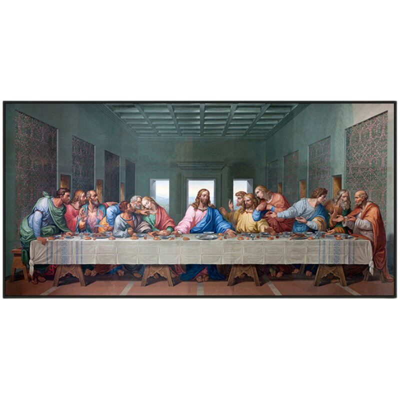 世界名画达芬奇diy数字油画