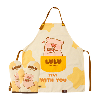 川岛屋&lulu猪联名厨房家用围裙