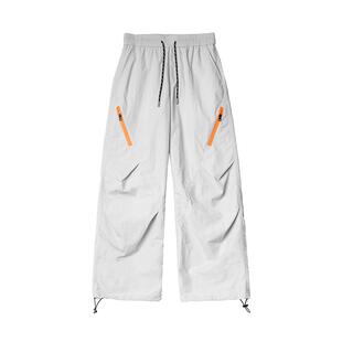 VIISHOW速干伞兵工装休闲裤秋男女宽松多巴胺户外登山冲锋防晒裤