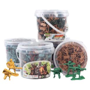 儿童成人军事兵人模型玩偶套装二战现代士兵部队军团排兵布阵益智