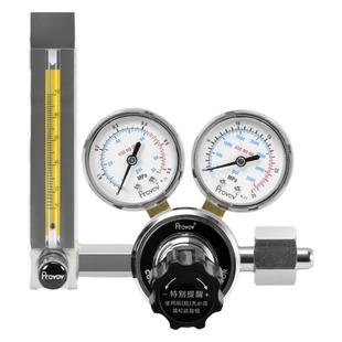 实验室高精YQBL-731L双表氮气减压阀转子流量计混合气氧气压力表