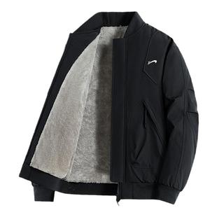 贵人鸟棉服外套男款秋冬季行政夹克男士爸爸冬装外套男装加绒外套