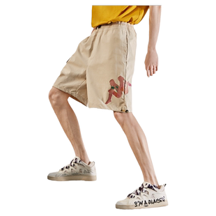 kappa卡帕男短裤夏季新款运动休闲宽松透气五分裤K0C32DY13D