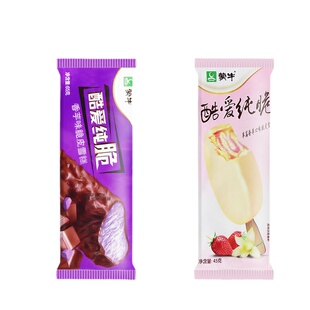 【5支】蒙牛酷爱纯脆草莓香草雪糕冰淇淋袋装冰激凌冷饮棒冰