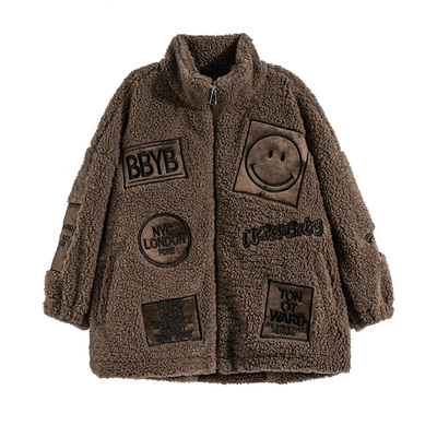 男童外套加绒冬季毛毛衣