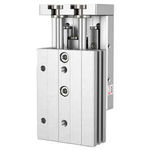 气动精密导轨滑台气缸HLS6/8/12/16/20/25X20*40-50-75-100-125-S