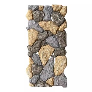pu仿石材石皮背景墙装饰板PU文化石乱形石鹅卵石莱姆石庭院外墙砖