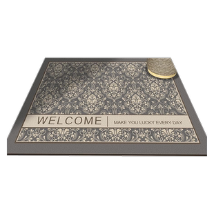 皮革入户门地垫免洗可擦可裁剪防滑门口进门脚垫子室内玄关PU地毯