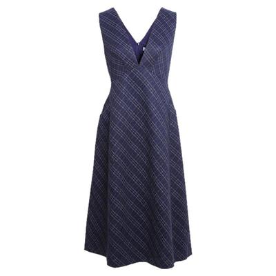 简爱诺羊毛混纺V领背心裙