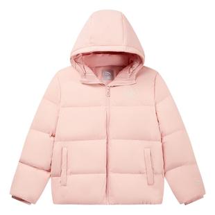 ATSC休闲系列安踏儿童女童羽绒服2025冬保暖防泼水面包服新年红色