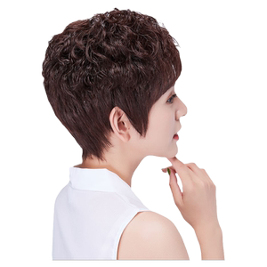 舒优美真发逼真自然假发头套