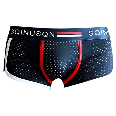 furry福瑞运动短内裤平角彩色印花透气网孔可爱紧身弹力大号