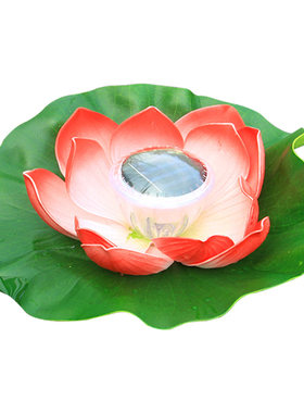 太阳能荷花灯鱼池水缸莲花水池灯