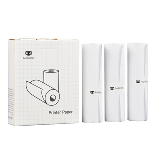 【4寸耗材-适用C1/C2系列不含双酚A】喵喵机官方专用热敏纸111*30mm试卷打印纸手账打印纸错题打印不干胶纸