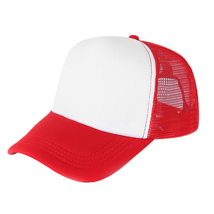 广告帽子定制海绵网帽印字logo透气遮阳鸭舌帽志愿者小学生棒球帽