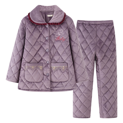 妈妈冬装外套2025新款洋气奶奶加厚保暖棉服6070岁老年人女装套装