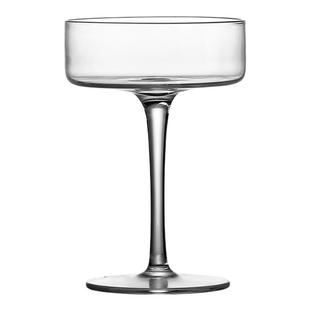 横切马天尼杯鸡尾酒杯三角马提尼杯阔口酒吧调酒杯子高脚玻璃杯子