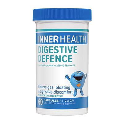 澳洲Innerhealth肠道成人肠胃助消化缓胀气调理益生菌胶囊60粒