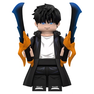 中国积木第三方动漫我独自升级程肖宇车慧怡耶格利特拼装积木玩具