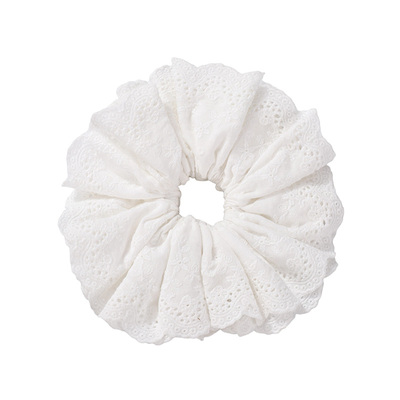FromSheep~超大白色蕾丝大肠发圈