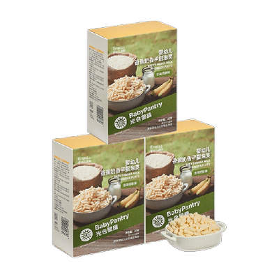 光合星球宝宝零食奶香手指泡芙