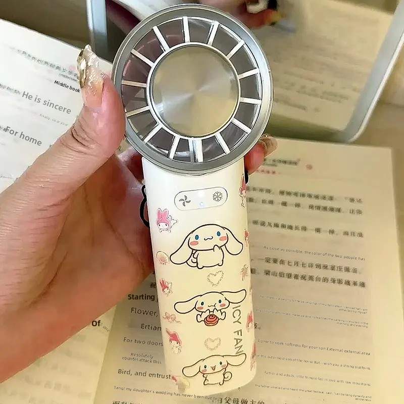 制冷风扇手持半导体冰鼠标小型便携式无叶片涡轮风扇学生班静音