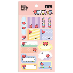 BT21防弹少年团MINI系列索引贴纸书签笔记本手账记号水杯装饰贴画