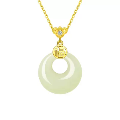 生日礼物福气平安扣项链送妈妈