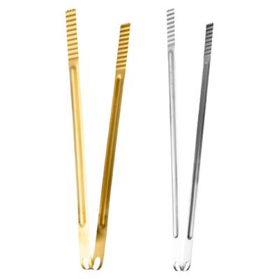 韩式烤肉夹子不锈钢金色烧烤夹