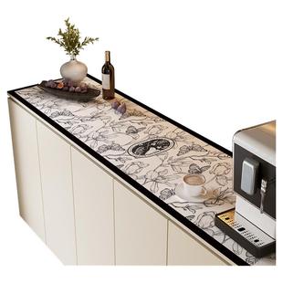 轻奢高级感电视柜餐边柜桌垫台面保护垫鞋柜酒柜防脏桌布玄关垫子