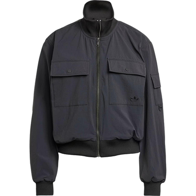 阿迪达斯女士时尚简约立领外套