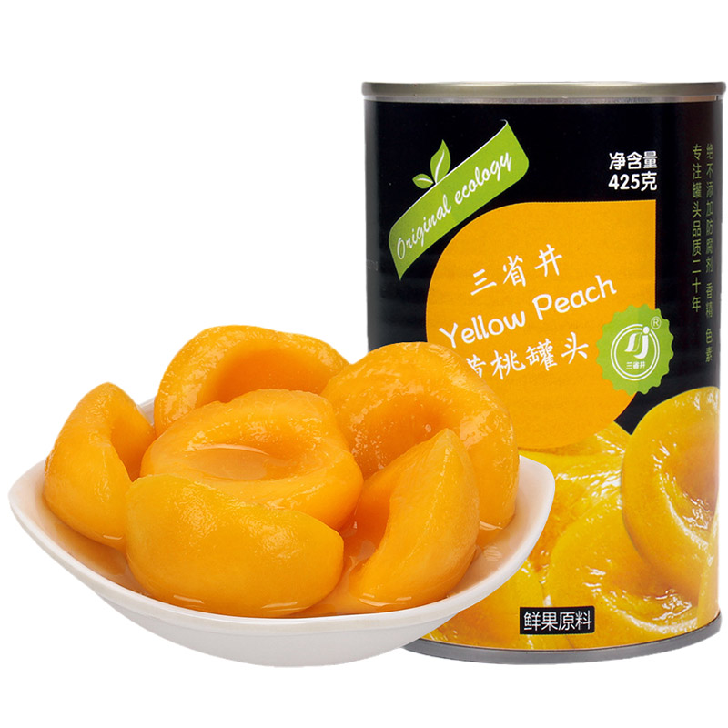 三省井新鲜糖水黄桃罐头