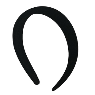 Berber 法式优雅黑色丝绒发箍 宽边高颅顶红色头饰复古韩国头箍