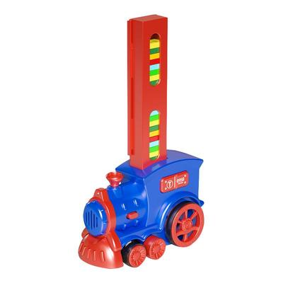 【自动投牌】电动多米诺火车玩具